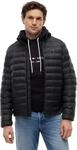 Tommy Hilfiger Herren Steppjacke Verstaubar aus Nylon, Schwarz (Black), S