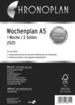 Chronoplan 50235 Kalendereinlage 2025 (Wochenplan A5 (148x210mm) Ersatzkalendarium