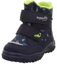 Superfit Jungen Husky1 Warm Gef&uuml;tterte Gore-tex Schneestiefel, Blau Hellgr&uuml;n 8000,