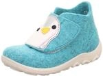 Superfit Baby Jungen HAPPY Hausschuhe, HELLBLAU/WEI&szlig; 8400