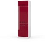 Vicco K&uuml;hlumbauschrank Fame-Line, Bordeaux Hochglanz, 60 cm, zur Kombination...