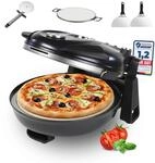 Sommertal PizzaProfi Pizzaofen 400&deg;C | Pizzastein, 5 Stufen, Schieber |...