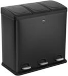 helit H2405295 - M&uuml;lltrennsystem the seperator schwarz 60 L | M&uuml;lleimer mit 3 x 20