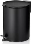 kela Kosmetikeimer schwarz matt 5l, Silent-Close-Deckel, Tretm&uuml;lleimer Badezimmer
