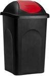 Stefanplast&reg; M&uuml;lleimer mit Schwingdeckel, 60 Liter | f&uuml;r K&uuml;che & B&uuml;ro,...