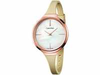 Calvin Klein Damen Analog Quarz Smart Watch Armbanduhr mit Silikon Armband...