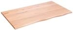 vidaXL Wandregal Hellbraun 100x60x2 cm Massivholz Eiche Behandelt