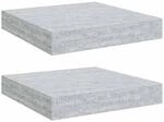 vidaXL 2X Schweberegal Wandregal Schwebend B&uuml;cherregal Wandboard H&auml;ngeregal