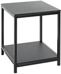 HAKU Beistelltisch schwarz MDF Metall Couchtisch klein - Ma&szlig;e: B 40 x H 50 x T 40 cm