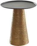 Wohnling Beistelltisch Rund 40x40x45 cm Aluminium Schwarz, Anstelltisch |...