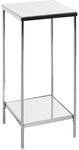 HAKU Blumens&auml;ule, Chrom, Metall, Spiegel 5 mm - Ma&szlig;e: B 28 x H 66 x T 28 cm, Style: