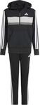 adidas Unisex Kinder Seasonal Essentials Tiberio 3 Stripes Fleece Track Suit,