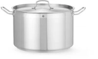 HENDI Kochtopf, mittel, mit Deckel, 23,2L, &oslash;360x(H)230mm, Edelstahl | Geeignet f&uuml;r