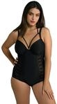 Ulla Popken, Damen, gro&szlig;e Gr&ouml;&szlig;en, Badeanzug, B&uuml;gel-Softcups, Neckholder