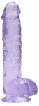 Crystal Clear Dildo-REA090 Purple 6