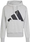adidas Herren Essentials Big Logo French Terry Hoodie Sweatshirt, Medium Grey