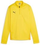 PUMA Unisex Teamgoal Training 1/4 Zip Jr Slim Fit Top, Faster Yellow-puma Black-Sport