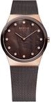 BERING Damen Quarz Uhr | Armbanduhr 30 mm Edelstahlgeh&auml;use und Zifferblatt 