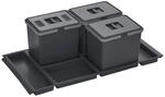SOTECH Abfallsammler Draw 15+15+15L Abfalltrennsystem mit Deckel