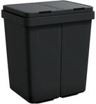 vidaXL Duo M&uuml;lleimer Anthrazit 2x25 L