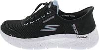 Skechers Damen Go Walk Flex Clear Creek Slip-InTurnschuhe, Black Textile/Mauve...