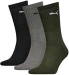 Puma Unisex Crew Socken, Gr&uuml;n, 35-38 EU
