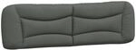 vidaXL Kopfteil-Kissen Hvar Dunkelgrau 180 cm Stoff