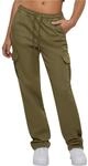 Urban Classics Damen Hose Ladies High Waist Twill Cargo Pants tiniolive 3XL