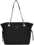GUESS Damen Eco Rianee Tote Tragetasche, Schwarz