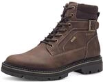 s.Oliver Herren Stiefel zum Schn&uuml;ren Wasserabweisend Vegan, Braun (Dark...