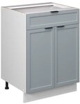 Vicco K&uuml;chenunterschrank Fame-Line, Hellblau-grau, 60 cm