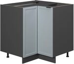 Vicco Eckunterschrank Fame-Line, Hellblau-grau, 80.5 cm ohne Arbeitsplatte, zur