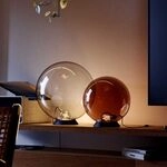 s.luce Orb Glaskugel Tischleuchte Tischlampe Schlafzimmerlampe Flurleuchte, Farbe