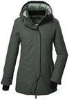 Killtec Damen Kow 93 Wmn Pkr Funktionsparka/Parka Mit Kapuze, Gr&uuml;n/grau, 50 EU