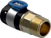Geberit FlowFit &Uuml;bergang mit AG, 25 mm x 3/4"
