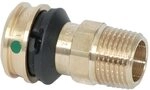 VI RAXOFIX &Atilde;&oelig;bergangsst&uuml;ck 531132mmxR1" AG, Rotguss