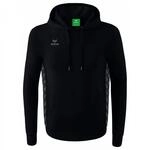 Erima Herren Essential Team Basic Kapuzensweat (2072207), schwarz/Slate Grey, 3XL
