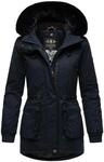 Navahoo Damen Winterjacke Wintermantel Baumwoll-Parka mit abnehmbarem Kunstfell