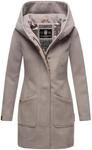 MARIKOO Damen Mantel Trenchcoat Wintermantel &Uuml;bergangs Jacke Parka Lang B819