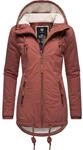 Ragwear Damen warme Winterjacke kurz wasserdicht mit Kapuze Zuzka Winter Terracotta22