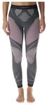 UYN Damen Hose Evolutyon UW Long Melange Hose, Anthracite Melange/Raspberry/Purple,