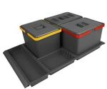 Abfallsammler Metropolis PTC22 08050 7F 12+12+12L mit Deckel Abfallsystem f....
