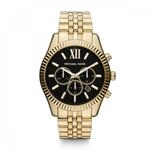 Michael Kors Herren Quartz Armbanduhr, 45.00mm Geh&auml;usegr&ouml;&Atilde;&Yuml;e mit schwarz analog