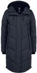 OXMO OXJuna Damen Wintermantel Parka Mantel mit Kapuze Gummizug