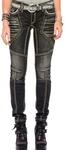 Cipo & Baxx Damen Jeanshose &ndash; Damenjeans mit Used Look & Destroyed Style,...