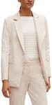 Comma Taillierter Blazer aus Baumwollmix