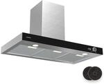 Klarstein AirNova Dunstabzugshaube - 90 cm Wandhaube, 628 m&sup3;/h Luftstrom, A++
