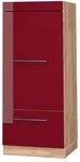 Vicco Mikrowellenschrank Fame-Line, Bordeaux Hochglanz, 60 cm