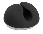 Delock Kabelhalter Mini selbstklebend Set 10 St&uuml;ck schwarz