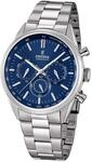 FESTINA Herren-Armbanduhr Timeless Chronograph Quarz Edelstahl silber...